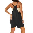 thumbnail image 5 of Womens Rompers for Summer Sleeveless Spaghetti Straps Short Jumpsuit Baggy Solid Color Bib Jumpers Overalls with Pockets, 5 of 5