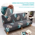 thumbnail image 3 of 2024 2021 New Armless Futon Cover Stretch Folding Sofa Bed Slipcover Polyester Elastic Fabric All-Inclusive Cover Furniture Protector, 3 of 9