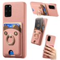 thumbnail image 1 of Étui pour FOXDOCK Samsung Galaxy S20 Plus, Cuir, Anneau Ourson, Porte-Cartes, 1 of 4