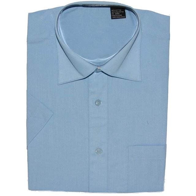Gravity Threads Chemise Habillée pour Homme à Manches Courtes, m Bleu Pâle