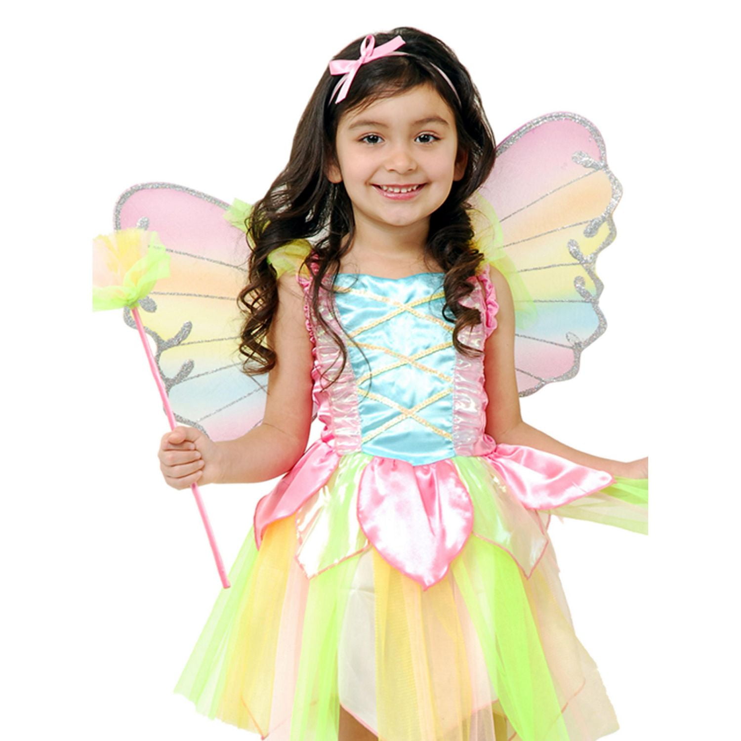 Déguisement Fée Princesse Arc-en-ciel pour fille