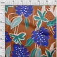 thumbnail image 3 of oneOone Cotton Flex Brown Fabric Abstract Tropical Floral Craft Projects Decor Fabric Printed By The Yard 40 Inch Wide, 3 of 4
