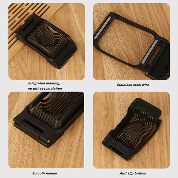Heavy Duty Egg Slicer and Cutter with Stainless Steel Wires for Kitchen Use