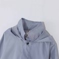 thumbnail image 4 of Virmaxy Toddler Baby Girls Boys Fleece Raincoat Kids Mid-Length Solid Hooded Rushing Jacket with Reflective Stripes Long Sleeve Open Front Waterproof Plush Outwear with Pocket Pink 4T, 4 of 8