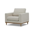 thumbnail image 4 of Better Homes & Gardens Springwood Wood Frame Accent Chair, Cream Linen, 4 of 11