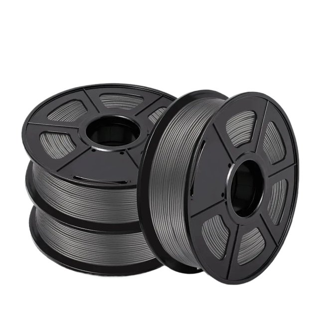3 Rouleaux de Filament 3D en PLA 1 kg 1,75 mm ± 0,02 mm, Filament d'Impression 3D Enroulé Soigneusement, Emballage sous Vide, Facile à Utiliser