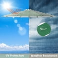 thumbnail image 3 of Yescom 10 Ft Patio Umbrella Replacement Canopy Market Table Top Sunshade Cover Beach, 3 of 10