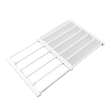 Tension Rod Shelf, Closet Tension Shelf Telescopic Adjustable Length Easy Installation Multipurpose Space Saving  For Bathroom 30-40cm / 11.8-15.7in Length,38-55cm / 15-21.7in