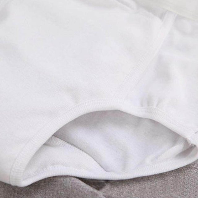 Langgg Washable Absorbency Incontinence Aid Cotton Washable Incontinence Cotton Brief Underwear Briefs for Washable Incontinence Cotton Men M