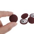 thumbnail image 4 of Unique Bargains 20pcs 34L Fabric Cloth Covered Button 21mm Round Metal Shank Sewing Buttons for Suits Dress Blouses, Caramel, 4 of 5