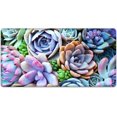 thumbnail image 1 of Large Mouse Pad 31.4 x 15.7inches 3mm XXL Extended Gaming Mouse Pad Mat with Non-Slip Base Stitched Mousepad for Computer,Office,Keyboard and Laptop-Colorful Plants Succulents，Waterproof Desk Mat, 1 of 5