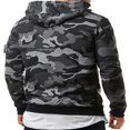 thumbnail image 2 of Autumn Men Fleece Warm Hoodie Camouflage Sweatshirt Pullover Coat Tops, 2 of 6