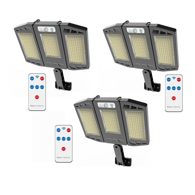 10000Lm LED Solar Parking Lot Lights Solar Lamp Powered Sunlight Waterproof PIR Motion Sensor Street Light For Garden Decoration ,Energy Saving and Security