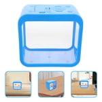 Raindrops Aquarium de poisson de Betta Sky Blue Compact avec éclairage pour affichage de bureau