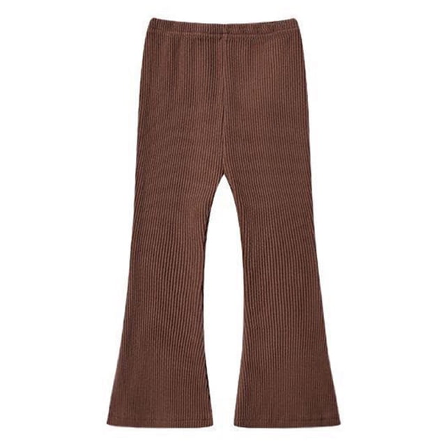 GDREDA Micro Flare Pants Girl's Stretch Outer Layer Leggings Girls Spring Pants