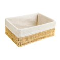 thumbnail image 2 of Woven Basket Container Cosmetics Storage Box for Household Bathroom Cupboard 28x20x11cm, 2 of 8