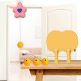 thumbnail image 2 of Children's Hanging Table Tennis Trainer Exercise Equipment Self Interaction Toy Practice Ping Training Pink 2 Paddles, 2 of 8