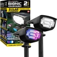 thumbnail image 1 of Bell + Howell Bionic Color Burst Lumières Solaires Extérieures DEL 2 Unités Étanches Multicolores pour Jardin et Allée, 1 of 8