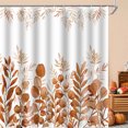 thumbnail image 4 of Shower Curtain Hooks Shower Curtain Pumpkin Maple Bathroom Waterproof Puncture-Resistant Curtain Partition Door Curtain Shower Curtain Shower Curtains for Bathroom, 4 of 6