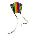 thumbnail image 2 of YOPTOP Cerf-Volant Arc-en-Ciel en Polyester Ripstop Jouet Volant Extérieur pour Enfant Adulte Rayé, 1, 2 of 9