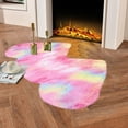 thumbnail image 4 of EGNMCR Valentine Day Decorations, Valentine's Day Fluffys Rugs For Bedroom 40X20In Machine Washable Living Room Rug Carpet Heart Shaped Bedside Rug Rugs Non Slip Carpet Mats Home Decor Polyester Rug, 4 of 6