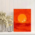 thumbnail image 2 of Qisvanset Clear Water Swimming Cow Canvas Print 12x16 Inch Study Room Art, 2 of 8
