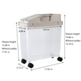 thumbnail image 3 of RKSTN Storage and Organization Large Airtight 20Lb Rice Container, Food Storage Cereal Container, Pet Dog Food Container With Wheels + Measuring Cup, Flour Grain Container For Household Storage Bins, 3 of 8