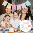 thumbnail image 4 of Miangastore Décorations de Fête d'Anniversaire Guirlande Suspendue en Lin 2 Pcs, 4 of 9