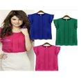 thumbnail image 5 of MesaSe Blouse Sans Manches Décontractée à Manches Courtes pour Femmes Été pour Bureau Taille P-TG, 5 of 5