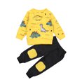thumbnail image 1 of Fortune Boy Clothes Long Sleeve Dinosaur Pullover Pants Sweatsuit Fall Outfits, 1 of 6