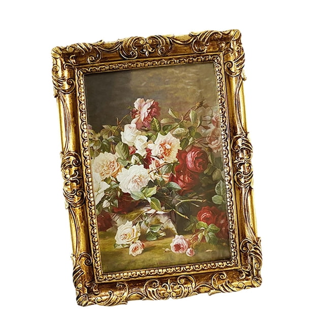 Cadre Photo Décoration de Table Maison Cadre Photo de Table Européen Vintage Orné