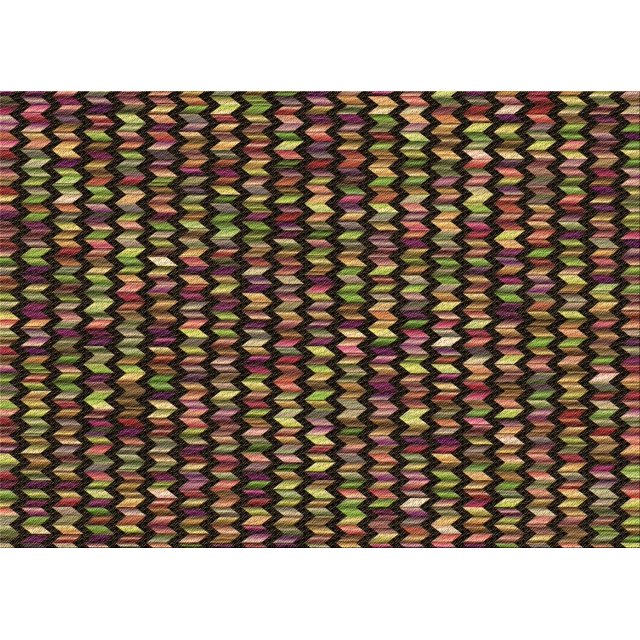 Ahgly Company Tapis d'Intérieur Rectangulaire Transitionnel Rouge Nuit Lavable à la Machine, 2 Pieds x 5 Pieds