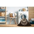 thumbnail image 2 of Ahgly Tapis d'Intérieur Lavable en Machine Carré Transitionnel Cuivre Clair Or, 5 Pieds Carré, 2 of 7
