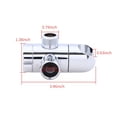 thumbnail image 3 of 3-Way Shower Diverter Valve Mount G12 Handheld Shower Arm Diverter Splitter Polished Chrome Bathroom Shower System Replacement Part Attachment, 3 of 6