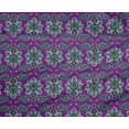 thumbnail image 4 of oneOone Polyester Lycra Fabric Floral & Paisley Block Printed Craft Fabric BTY 56 Inch Wide, 4 of 4