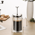 thumbnail image 4 of Cafetière à Piston 650ml - Bouilloire en Verre Borosilicate à Double Paroi, Cafetière Maison avec Filtre, 4 of 6