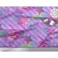 thumbnail image 3 of Soimoi polyester Crepe Fabric Star & Diagonal Stripe Fabric Prints By Yard 52 Inch Wide, 3 of 3