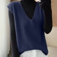 thumbnail image 2 of Women's Deep V - Neck Loose - Fitting Sleeveless Knit Vest - Soft, Versatile for Layering, Available in Multiple Colors, 2 of 4