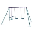 thumbnail image 1 of Plum Jupiter Double Swing Set and Glider, 1 of 6