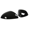 thumbnail image 1 of Rearview Mirror , ABS Plastic Left Right Exterior Protector Wing Mirror Cover Wear Resistant Bendable  For Car Glossy Black, 1 of 8