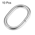 thumbnail image 3 of Unique Bargains Silver Tone Oval Buckles Iron Electroplating (10 Pack), 3 of 4