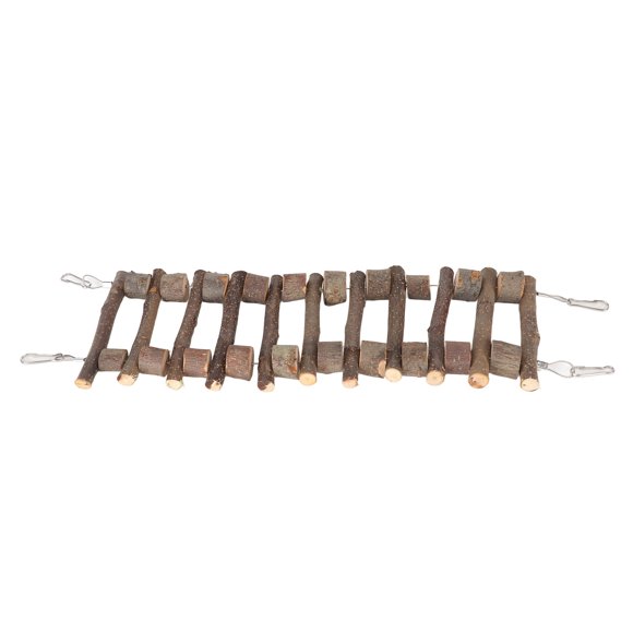 Échelle en Bois pour Animaux, Échelle d'Équilibre d'Exercice pour Animaux, Échelle d'Escalade Suspendue Durable en Bois Sain pour Cage pour Petits Animaux pour Hamster pour
