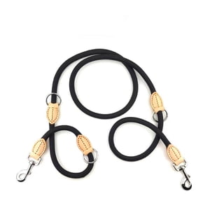 Yatlte Double Dog Leash, Tandem Leash for Two Dogs, Adjustable Length Long Leash for Dog Training, No Tangle 360° Swivel Rotation Dual Strong Dog Leash Splitter, for Large Medium Small Dogs