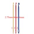 thumbnail image 2 of 3 Pieces Aluminum Afghan Crochet Hook Both Flat and Circular, 2 of 8