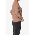 thumbnail image 4 of Haut Côtelé Décontracté à Manches 3/4 Dolman Col Bateau pour Femmes, 4 of 7