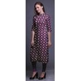 thumbnail image 3 of Bimba Kurta Longue Droite pour Femmes Coupe Régulière Tunique Kurti Décontractée Grande, 3 of 6