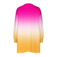 thumbnail image 5 of RXIRUCGD Chandail en Molleton Oversize pour Femmes, Col Rond, Manches Longues, Tunique Imprimée, Rose Vif, Taille : S, 5 of 5