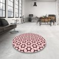 thumbnail image 4 of Ahgly Tapis d'Intérieur Lavable en Machine Carré Transitionnel Rose Clair, 8 Pieds Carré, 4 of 7