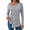 Grey, variant on SNKSDGM Black Long Sleeve Shirt Women Cropped Long Sleeve Shirt Women Cropped Women's Loose Buttoned Asymmetrical Long Sleeve Irregular Hem Tunic Top S