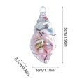 thumbnail image 3 of Glow in Dark Resin Conch Necklace Pendant - Luminous Seashell Bag Charm for Holiday Gift, Beach Theme Accessory, 3 of 7